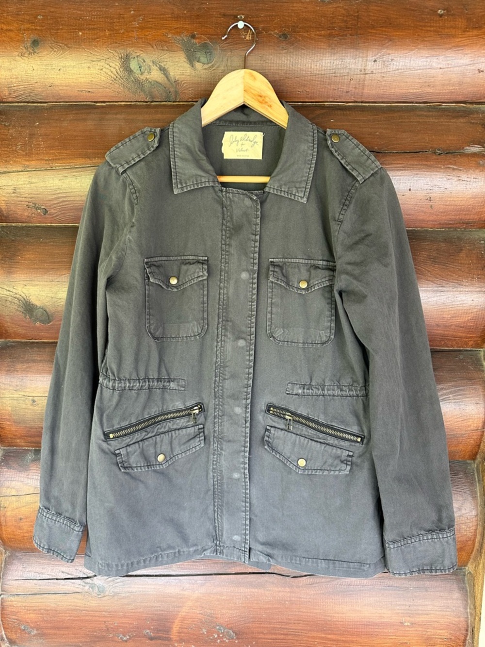 Lily Aldridge for Graham & Spencer Ruby Light-Weight Army Jacket
